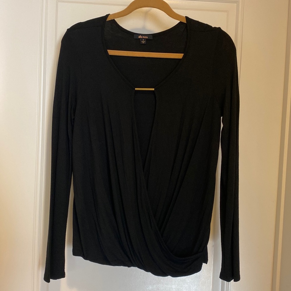 ella moss black tunic